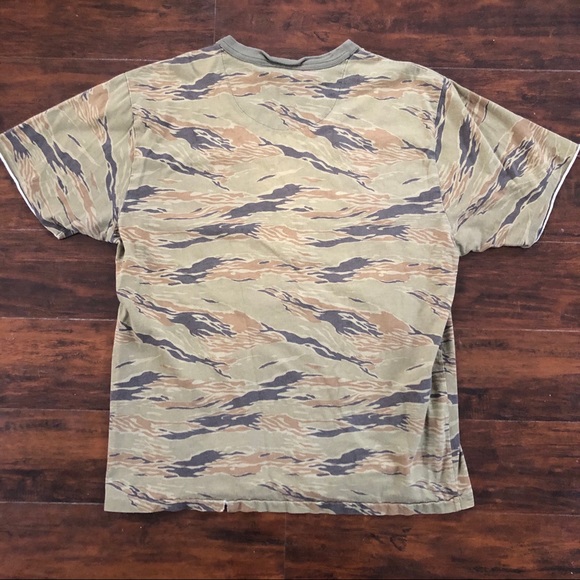 Vintage Ralph Lauren Single Stitch Cammo Shirt {M} - Picture 3 of 8